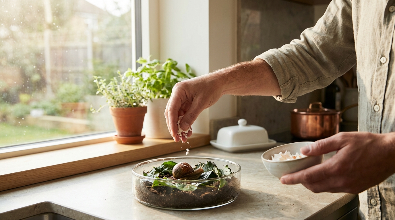 Cet ingrédient de votre cuisine reconstruit la coquille d’un escargot blessé en quelques jours