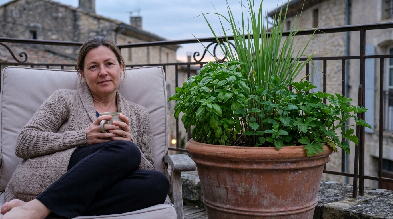 Depuis que j’ai rempli cette jardinière, je n’ai plus un seul moustique le soir sur ma terrasse