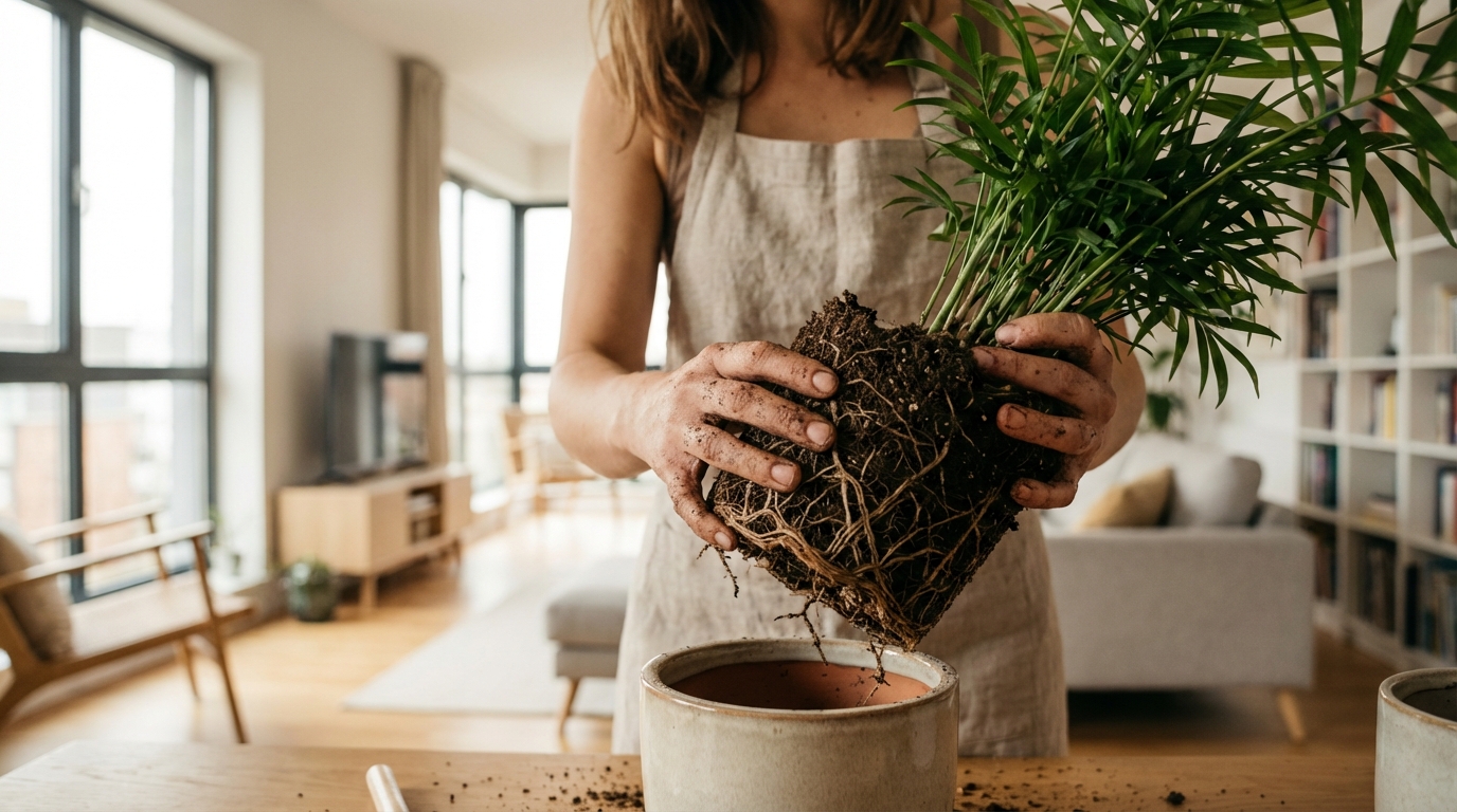 Vos plantes crèvent après rempotage ? Tout se joue à un geste que personne ne fait