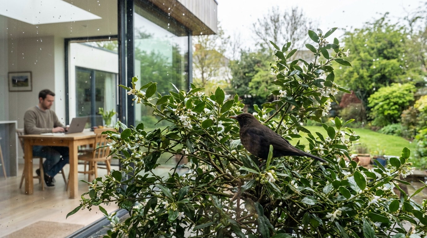 Chaque printemps, les merles ignorent 90 % des jardins : ce qu’ils cherchent tient en 2 mètres carrés