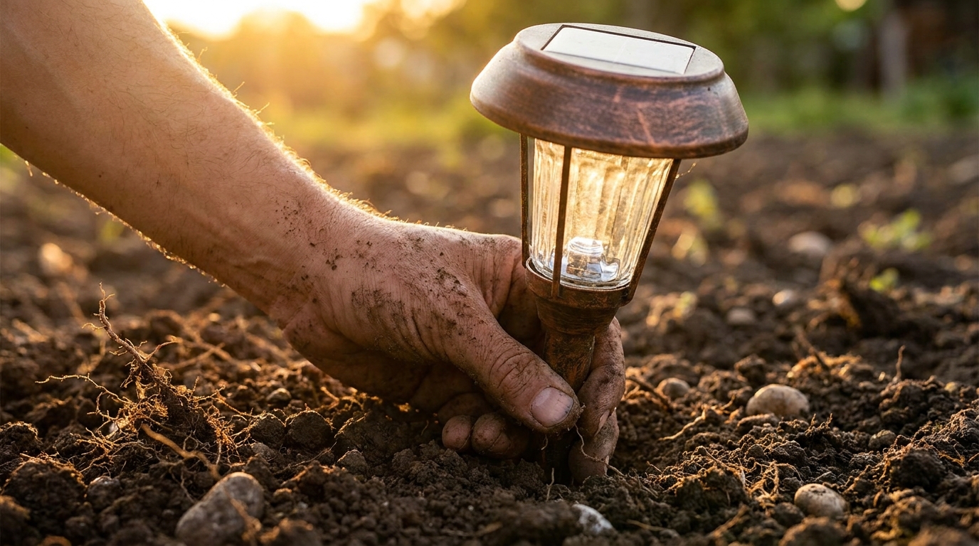 On pensait éclairer son jardin de façon écolo : ce que libèrent ces lampes solaires dans la terre fait froid dans le dos