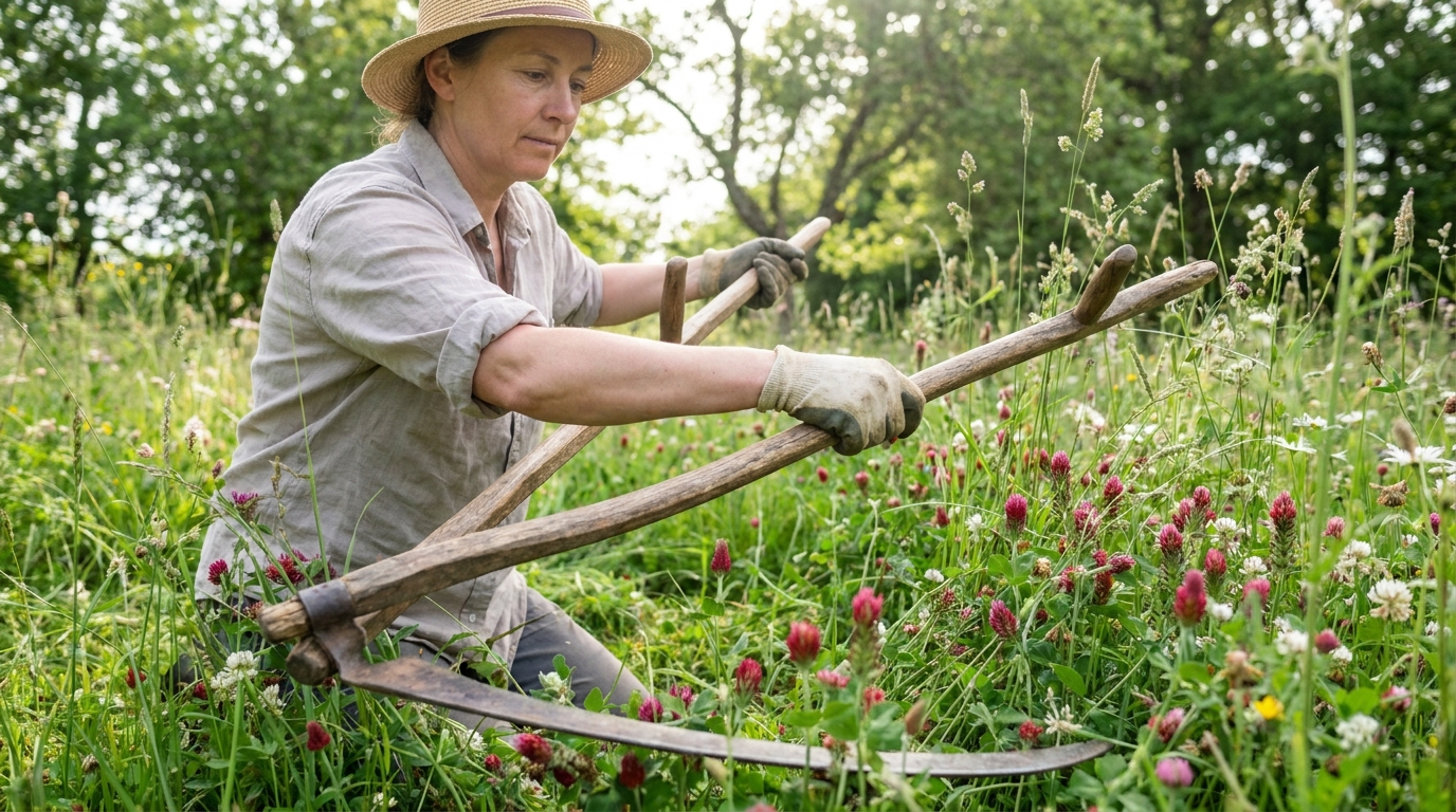 Fini la tondeuse le dimanche matin : ce que certains jardiniers utilisent à la place ne consomme rien, ne fait aucun bruit et pousse tout seul