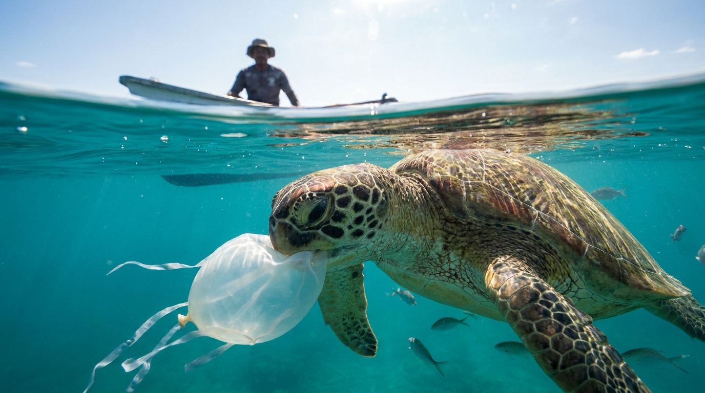 On en lâche des millions dans le ciel chaque été sans se demander où ils retombent : les tortues de mer, elles, le savent
