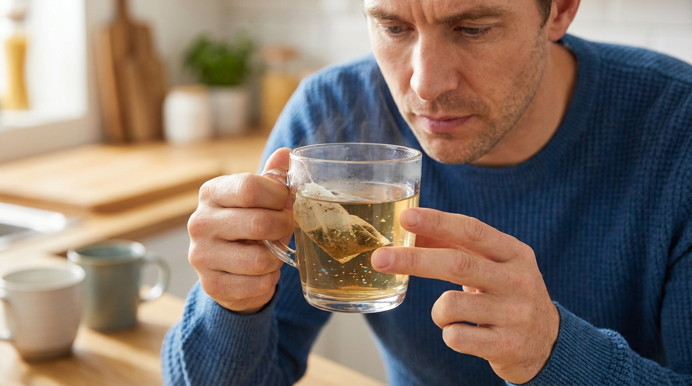 Vous le faites chaque matin sans le savoir : ce geste anodin libère des milliards de microparticules dans votre tasse de thé
