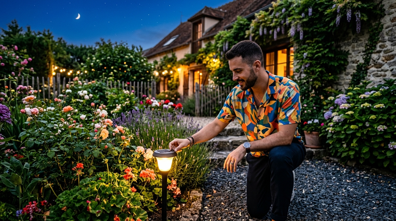 Chaque soir, vos lampes solaires font au jardin une chose que les naturalistes supplient d’arrêter