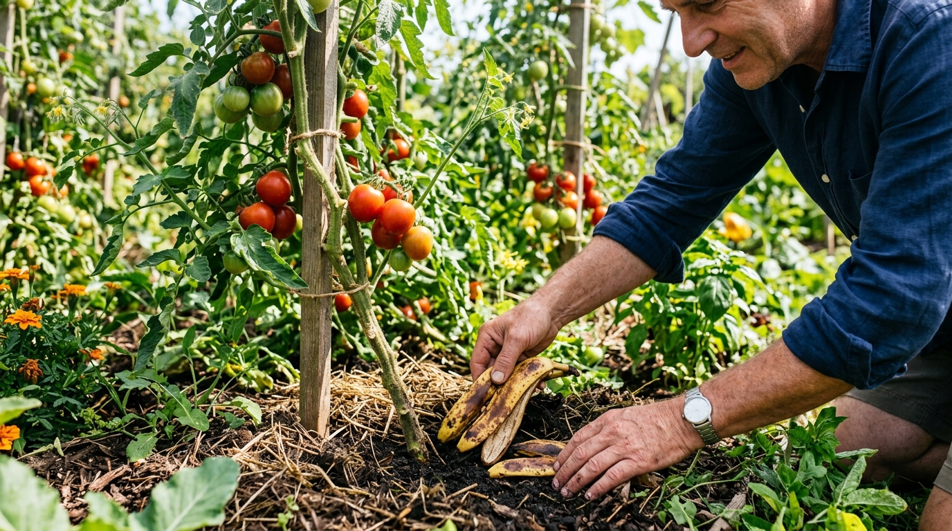 Fini l’engrais du commerce pour les tomates : en 2026, les jardiniers récupèrent tous ce déchet de cuisine pour cette raison précise