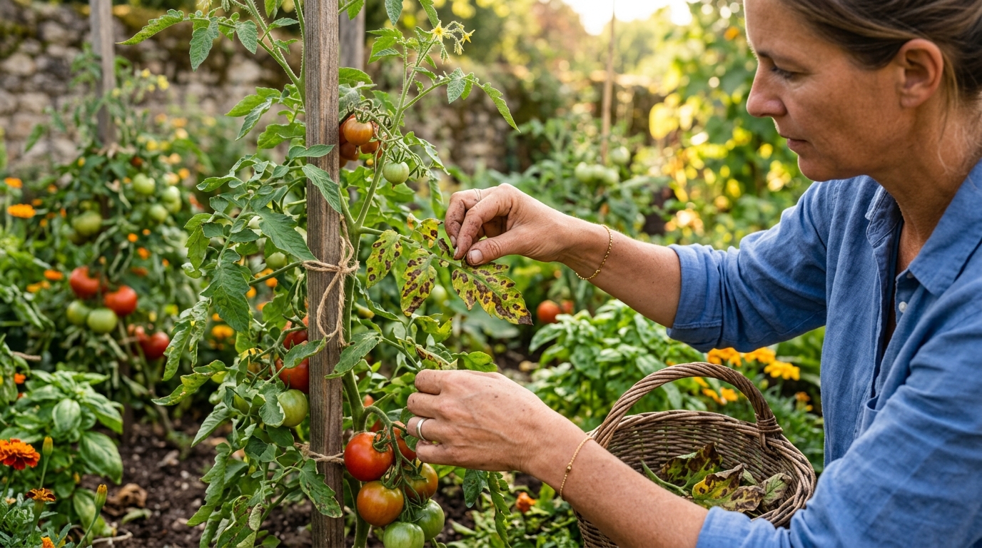 J’ai composté les feuilles tachées de mes tomates pour ne rien gaspiller : quand le mildiou est revenu au printemps, il était trop tard
