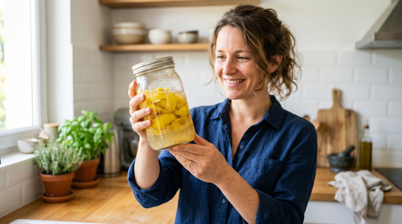 J’ai laissé mes écorces de citron macérer dans un bocal juste pour tester : depuis, un rayon entier du supermarché ne me sert plus à rien