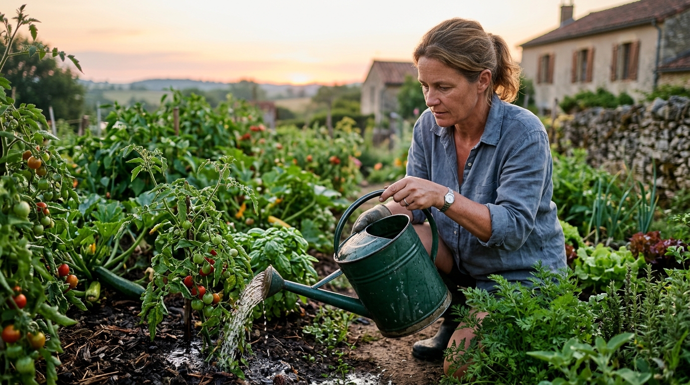 J’ai toujours arrosé mon potager le soir en canicule : quand j’ai vu l’heure à laquelle un maraîcher sortait son arrosoir, j’ai compris pourquoi mes légumes souffraient