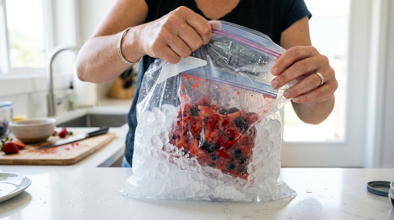 J’ai voulu sauver mes fruits trop mûrs avant qu’ils ne finissent à la poubelle : vingt minutes plus tard, mes enfants ont cru que j’avais acheté une sorbetière