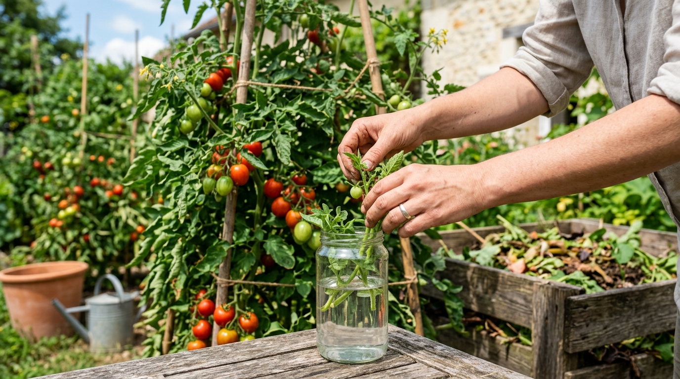 Je jetais ce morceau de mes plants de tomates au compost chaque été : le jour où j’ai vu ce qu’en faisait un maraîcher, j’ai compris ce que je perdais depuis des années