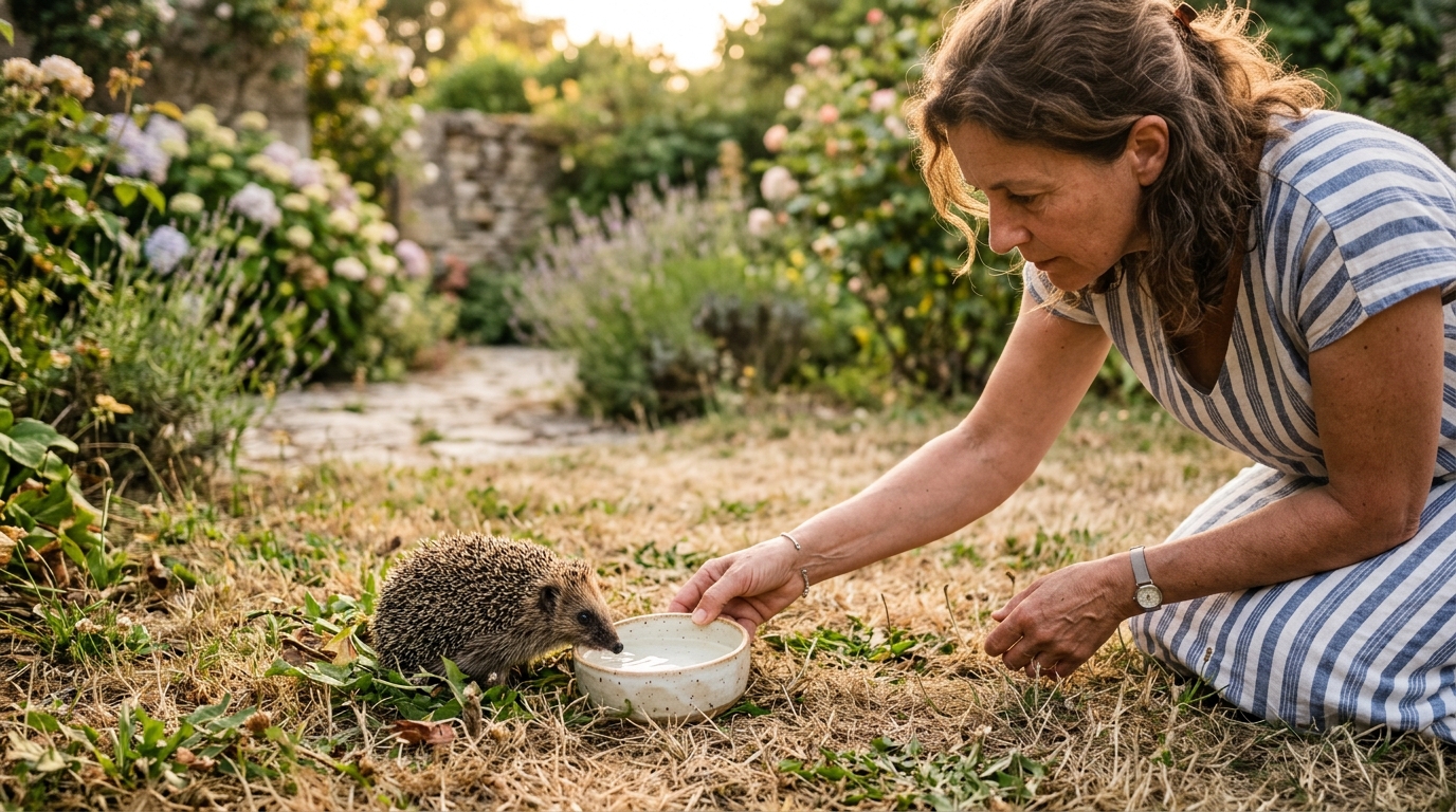 « Je pensais bien faire en le nourrissant » : pourquoi cette coupelle déposée chaque soir pour le hérisson du jardin peut le condamner