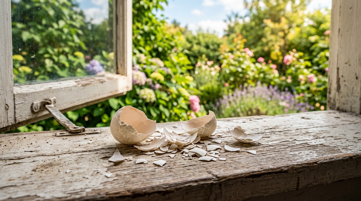Ma grand-mère alignait toujours ses coquilles d’œufs sur le rebord de la fenêtre : j’ai ri pendant des années avant de comprendre pourquoi elle avait raison