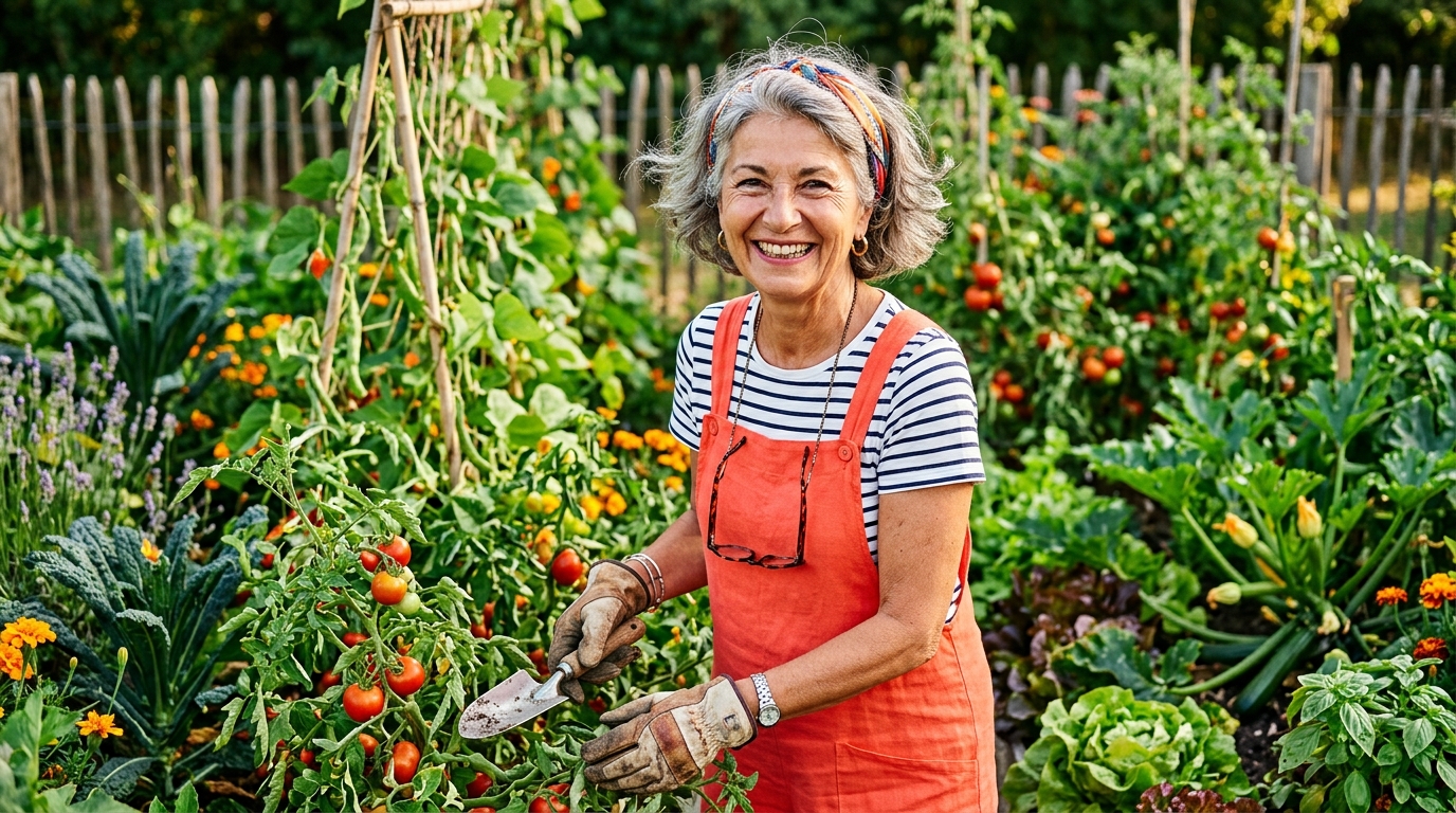 Mon voisin à la retraite enfouit toujours le même récipient entre ses tomates et ce n’est pas pour faire joli