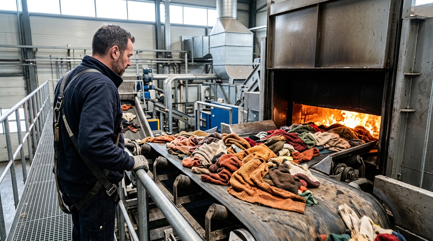 Fini le pull qu’on croit sauvé en le glissant dans la borne de collecte : voici ce qui l’attend vraiment au bout de la chaîne