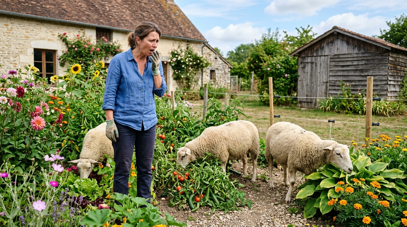 J’ai lâché trois moutons dans mon jardin pour ne plus jamais sortir la tondeuse : au quatrième jour, j’ai compris ce qu’ils avaient tondu en plus de l’herbe