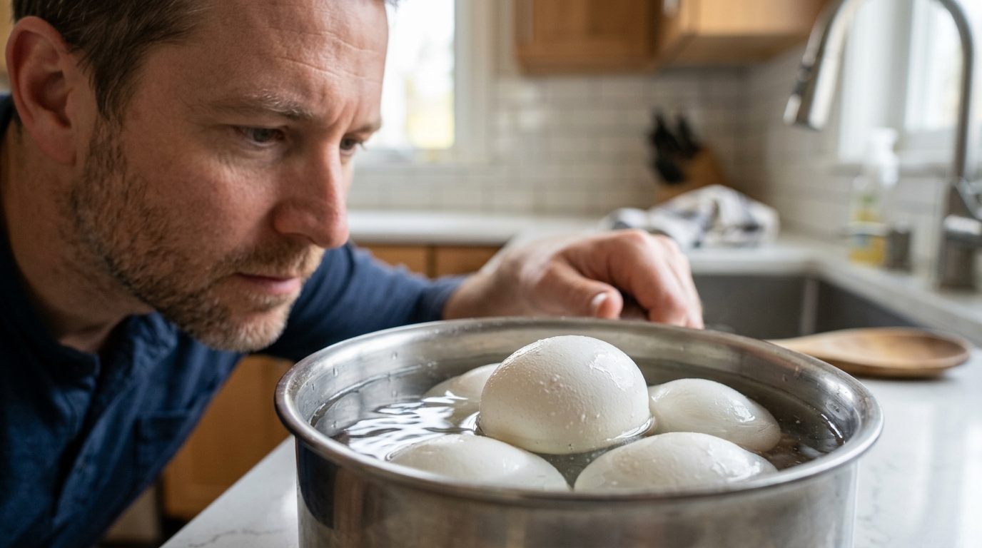J’ai laissé refroidir mes œufs durs dans leur casserole pendant des années : ce que les coquilles y déposent ne se voit pas à l’œil nu