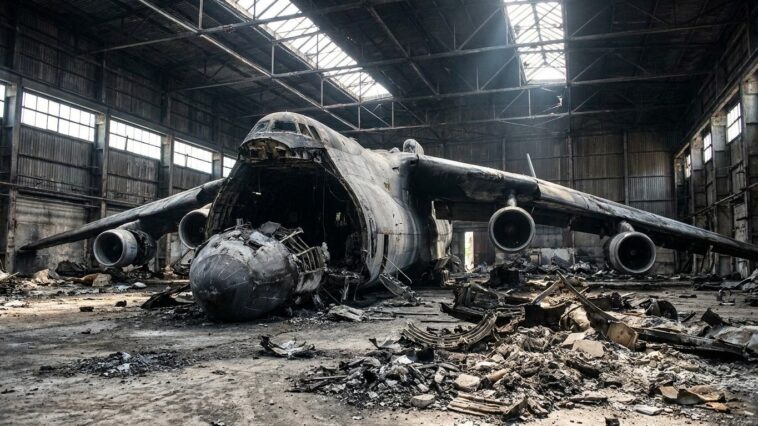 L'An-225 pesait 640 t et volait seul au monde : détruit en 2022 à Hostomel, son jumeau dort inachevé à 70 % dans un hangar...