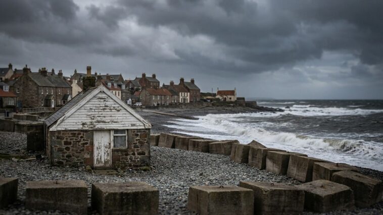 Le pays de Galles a un village de 700 habitants classé indéfendable face à la mer : ses maisons sont encore debout mais pl...