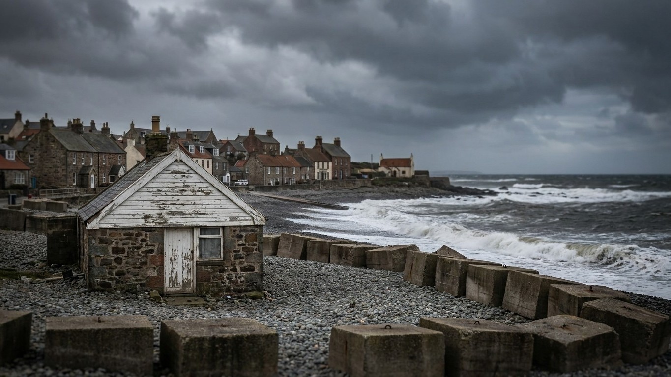 Le pays de Galles a un village de 700 habitants classé indéfendable face à la mer : ses maisons sont encore debout mais pl...