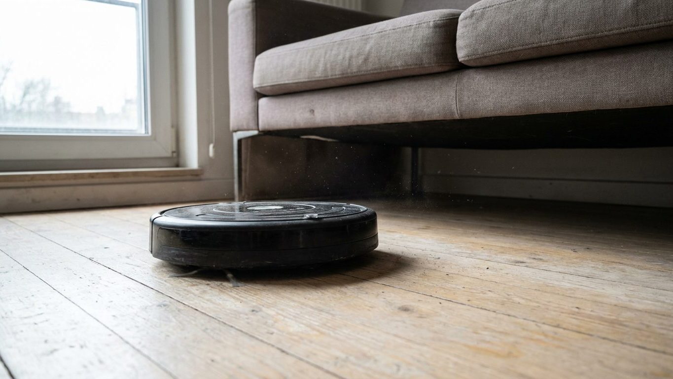 C'est officiel pour le Roomba Duo : un bras mécanique dépose un second robot de 8,35 cm sous les meubles bas, mais pas un ...