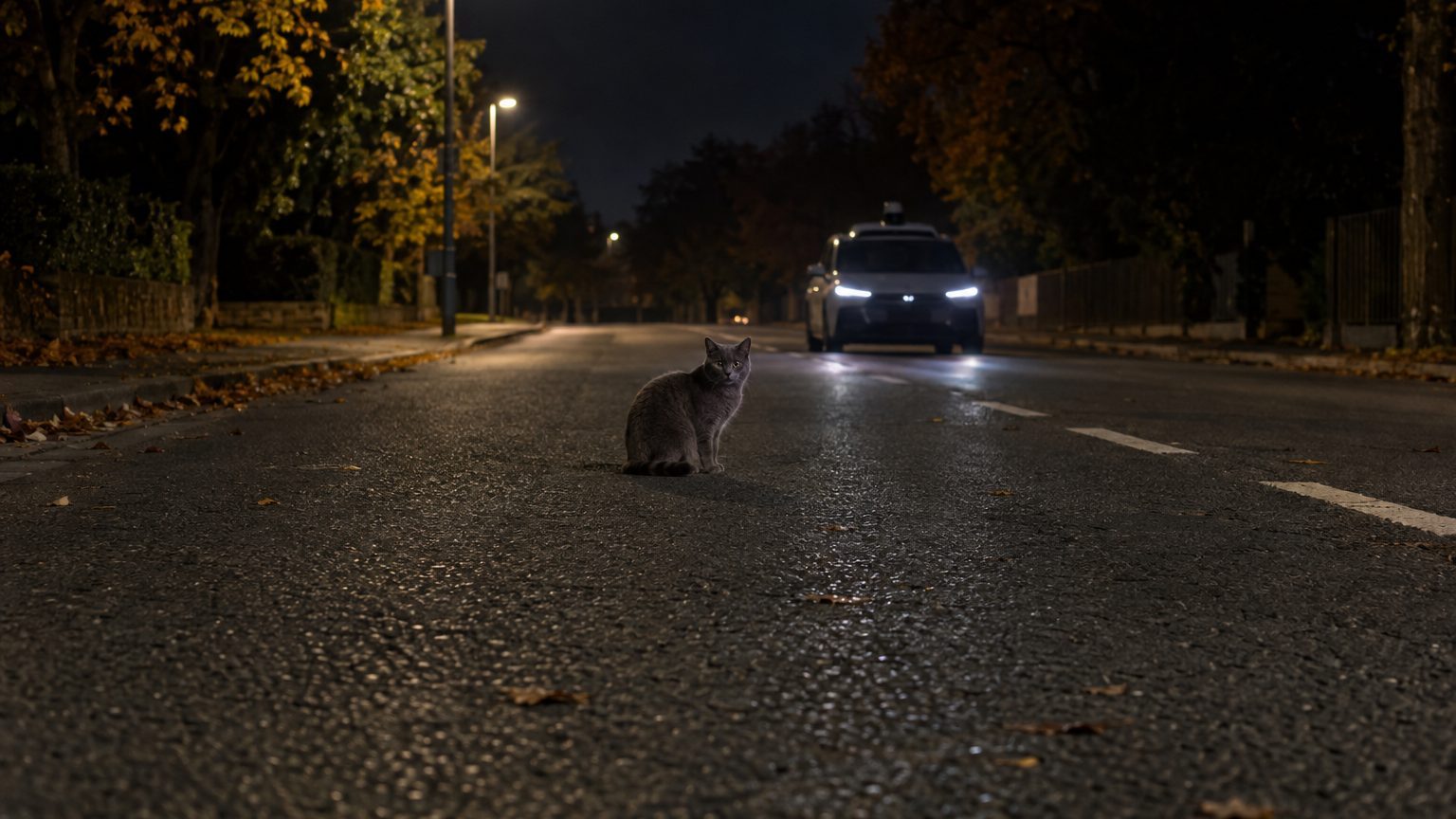 Robotaxi Tesla sans LiDAR : animaux mal détectés la nuit